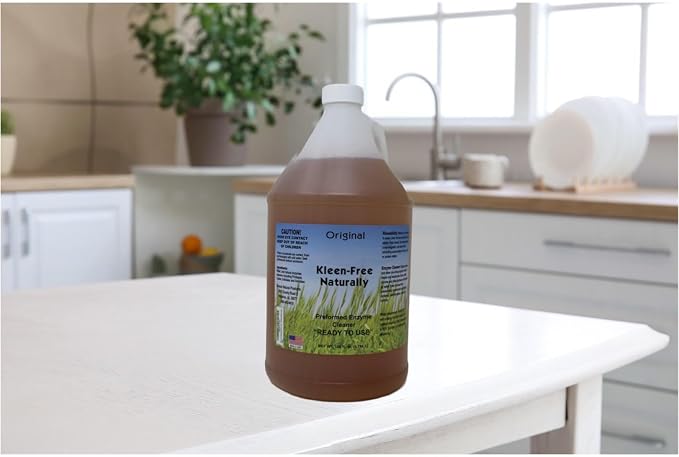 Naturally Preformed Enzyme Cleaner, Enzyme Solution, Multi-Purpose Cleaner, Laundry Additive and More - Ready to Use - Orginal Scent - 128oz (1 Gallon)