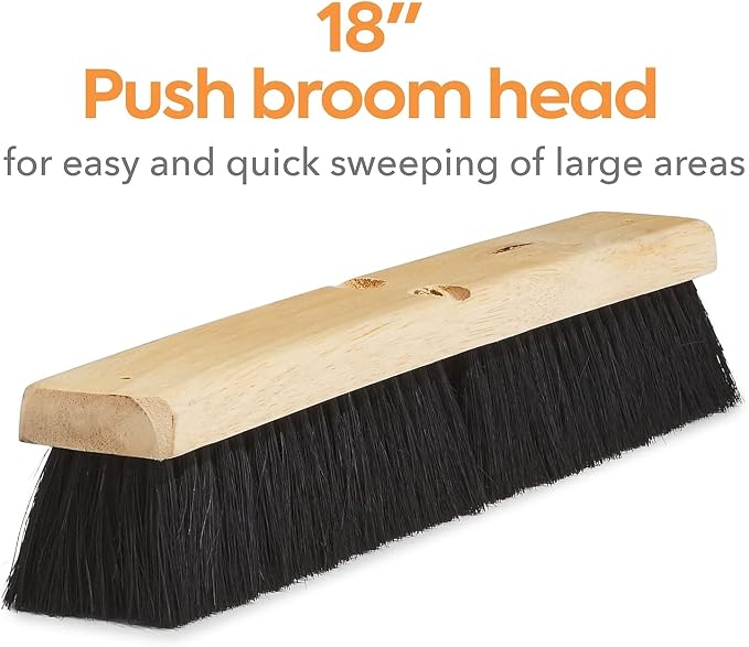 Coastwide Professional 18" Push Broom Head, Tampico