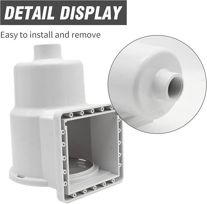 Saihisday Above-Ground Pool Skimmer SP1091LX Dyna-Skim with Accessories Thru-Wall Skimmer Fit for Standard Pool Wall Cutouts