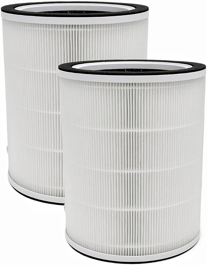 HODSEUKIN（2-Pack）Replacement True HEPA Filters Compatible with TCL Breeva A3 & A5 Air Purifiers,4-Stage Filtration High-efficiency Activated carbon