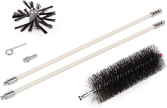 Gardus RJR103 LintEater Junior Pro Rotary Dryer Vent Cleaning System, Removes Lint, Extends Up to 3’