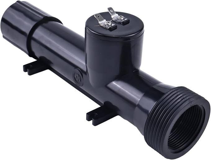 4CH4002-R Black Swimming Pool Ionizer Chamber Compatible with Hybrid Pool Treatment System Above-Ground Pool 4CH4002-R