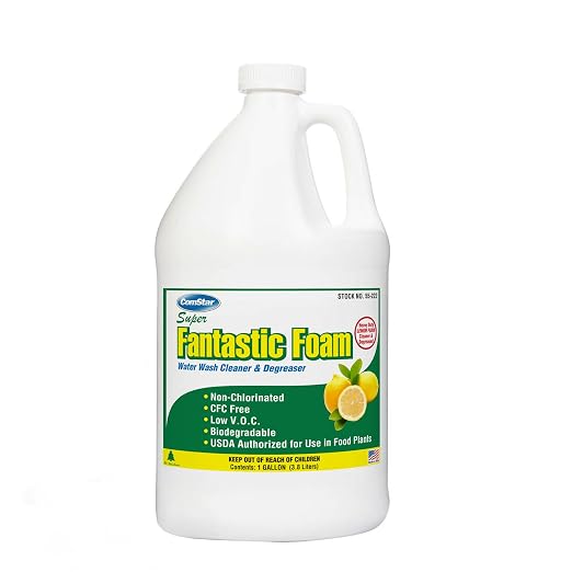 Super Fantastic Foam, 1 Gallon, Water Rinse Degreaser, Designed to Clean Away Grease & Oil from Garage Floors, Engines, Motors, White Walls, Printing Presses, Made in USA (55-222)
