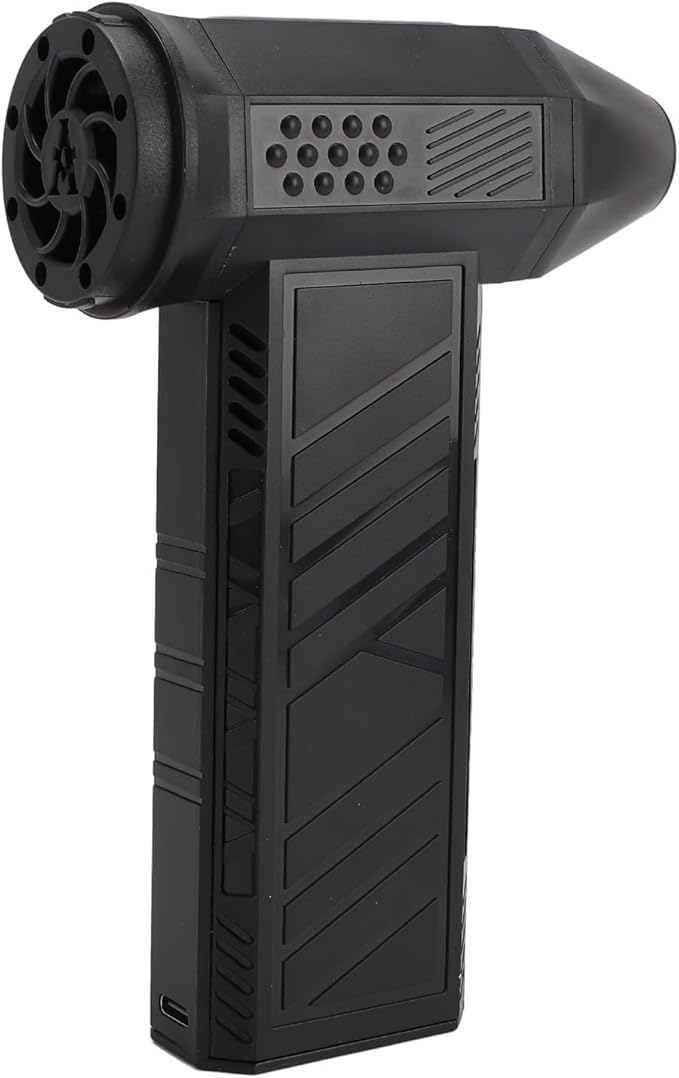 Focket Electric Air Duster, 130000 RPM Stepless Speed Control with Type C 15W Quick Charge for Car Computer Keyboard Cleaning