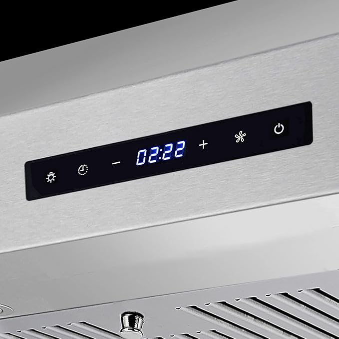 COSMO UMC30 30 in. Haven Collection 380 CFM Ducted Under Cabinet Range Hood, LED Lights, Touch Controls, Stainless Steel
