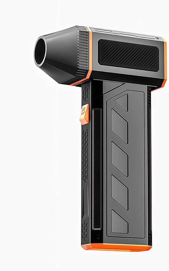 Electric Air Duster, 110000 RPM, Rechargeable Cordless, 3 Speed Turbo Blower for PC, Electronics, Keyboard, Home, Car Cleaning, Type C Charging