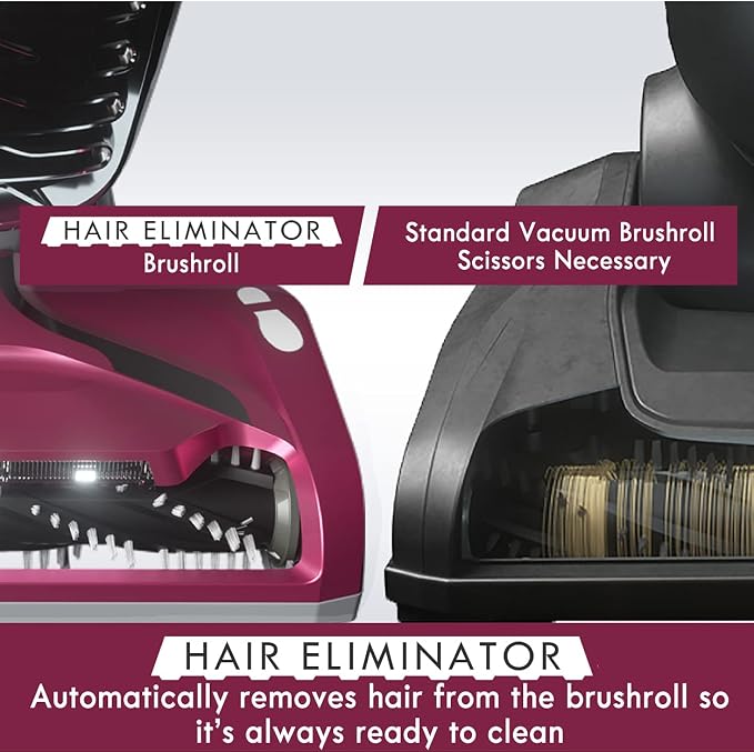 Kenmore DU5092 bagless Upright Vacuum Carpet Cleaner 2-Motor Power Suction with Hair Eliminator brushroll, pet Handi-Mate, 2L, Wine W/Lift-up Design | 2-Motor Power Suction, Hair Eliminator Brushroll, Pet Handi-Mate, 2L Capacity