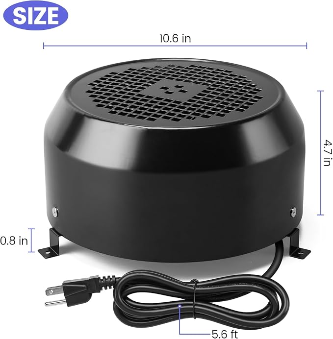 briidea Air Dryer Made by Durable Material, Suitable for Ships, RVs, Storage Rooms