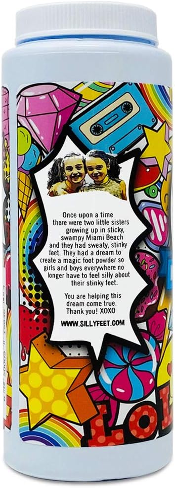 Magic Shoe Deodorizer, Foot Odor Powder for Smelly Feet, Odor Eliminator Stronger than Spray, Kids Shoe Powder for Odor Control, Large 8 Oz, Grape Lollipop Scent