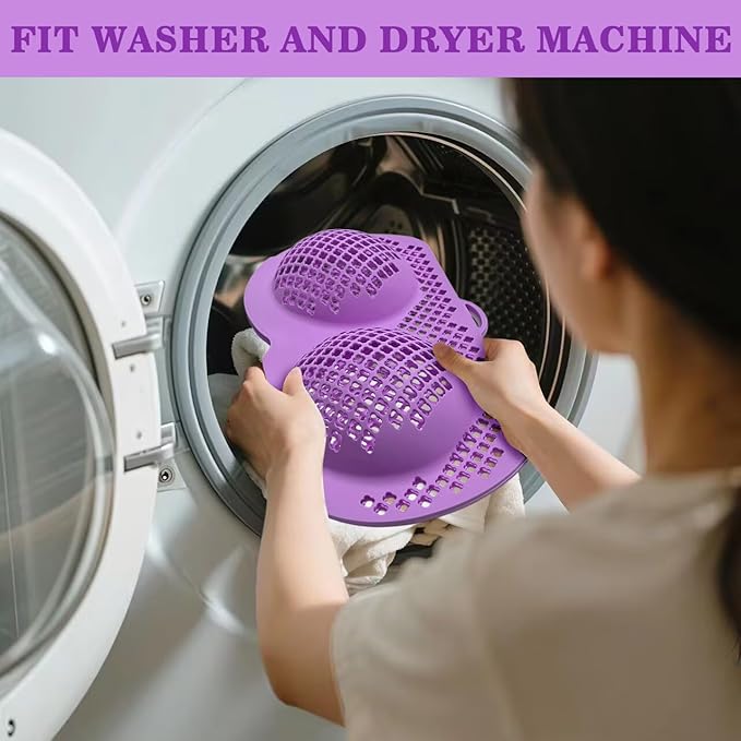 Silicone Bra Washing Bags for Laundry, 3 Pack Lingerie Laundry Mesh Bags, Keep Shape Delicate Wash Bra Bags Prevent Damage, Socks, Underwear, Protective Wash Bags with Lockable Zipper