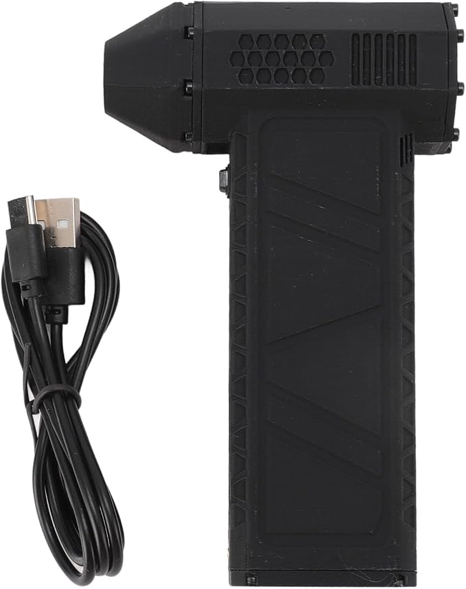 Compressed Air Duster, 300000RPM Dry Blower with 3 Gear Adjustable Rechargeable Electric Air Duster for Keyboard, Outdoors, Car, Home