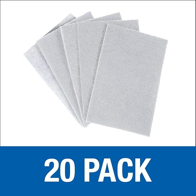 Mercer Abrasives 285WHT - 6"x9" Non-Woven White Hand Pads (20 pack)