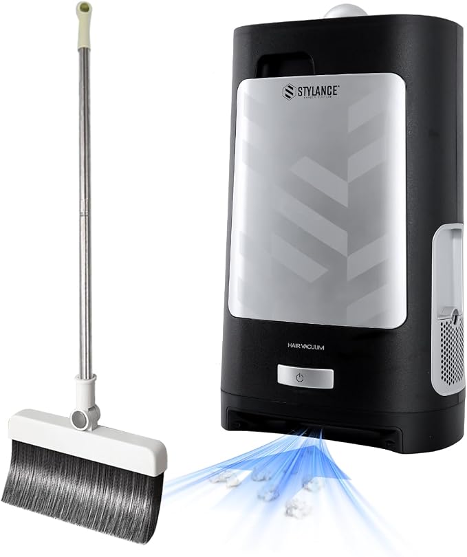Touchless Vacuum Automatic Dustpan, Fast Function - for Sweeping Salon Home Pet Kitchen Dust Debris Hair, Automatic Infrared Sensors, Corded Canister Vacuum, 1400 Watt (Silver)