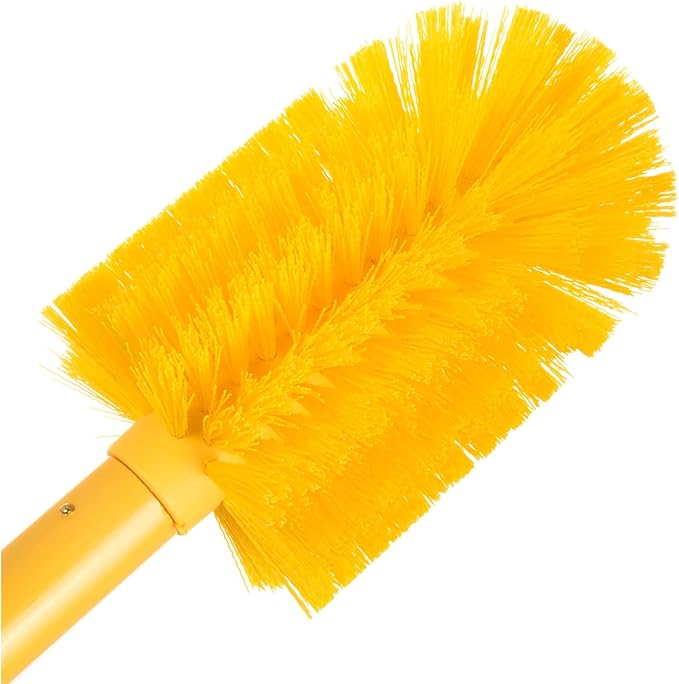 SPARTA Industrial Tank Brush Pipe Brush, Drain Brush with Handle for Commercial Kitchens, Polyester, 30 Inches, Yellow, (Pack of 6)