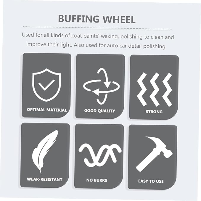 SOLUSTRE 64pcs Car Polishing Pads Set Auto Buffing Pads Sponges for Washing Cars Wheel Brush Polishing Mop Kit