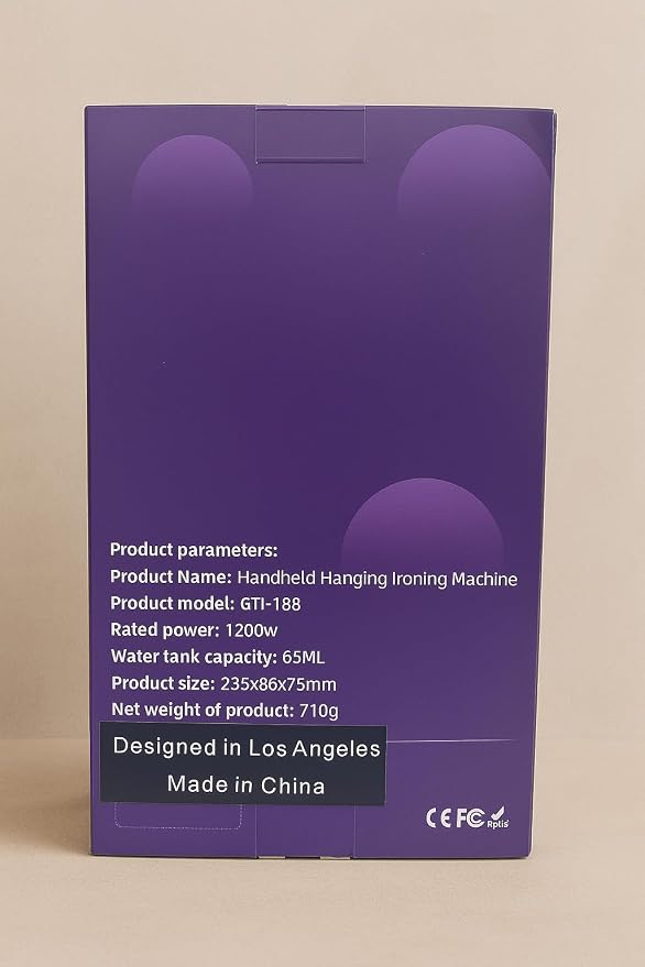 Portable Travel Steamer – Ultra-Light, Fast Heat-Up Wrinkle Remover for Clothes, Mini & Compact, 100–120V, Travel & Home, Large Heat Panel