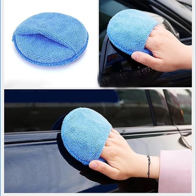 5/10/20PCS Soft Microfiber Car Detailing Applicator Pads - Round Pocket Foam Sponges for Waxing and Polishing Car Care(20PCS)