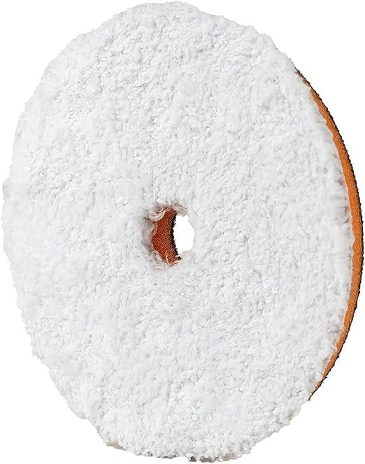 Lake Country 5.5" HDO Light Cutting Microfiber One-Step Pad (2-Pack) for Random Orbital Polsiher. Fits 5" Backing Plate