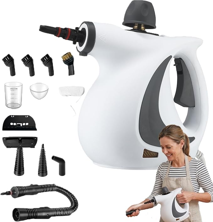 Steam Cleaner, Vaporesso Pro Steam Cleaner, Portable Steam Cleaner with 12PCS Accessories, Multi-purpose Steamer for Home Use, Cleaning Floor, Kitchen