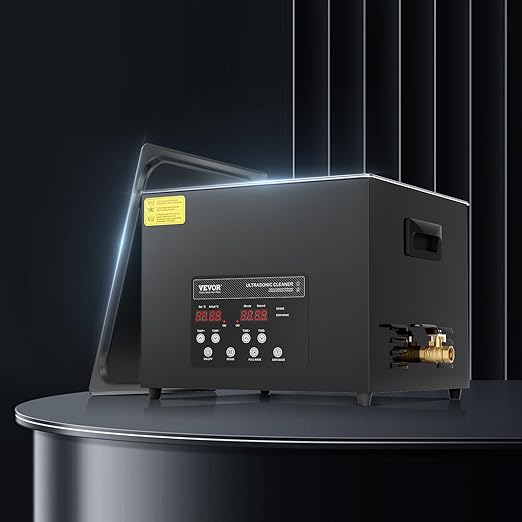 VEVOR 15L Sonic Cleaner, 360W Digital Ultrasonic Cleaning Machine with Upgraded Degassing and Gentle Mode, 40kHz Industrial Ultrasound Cleaner with Timer and Heater for Retainer Jewelry Tools