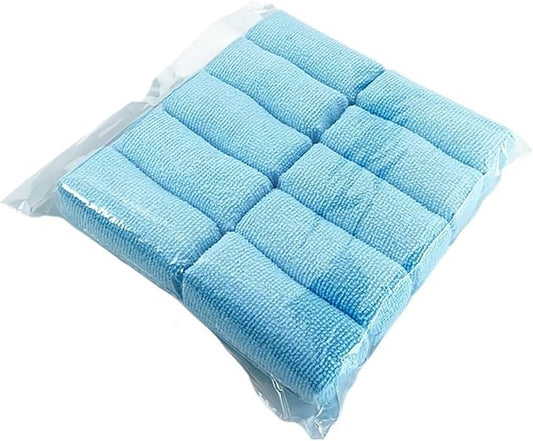 Compatible for 9cm Blue Basic Microfiber Clothes Waxing Applicator Ceramic Coating Sponge(10 PCS Blue)