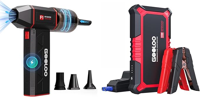 GOOLOO GP2000 Jump Starter F1 Compressed Air Duster