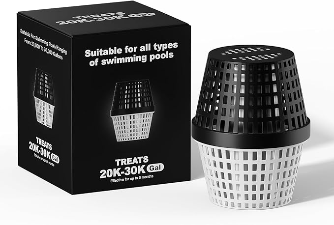 Pool Cartridge 20K-30k Gallons for Above Ground and In Ground Swimming Pools (Black and White)