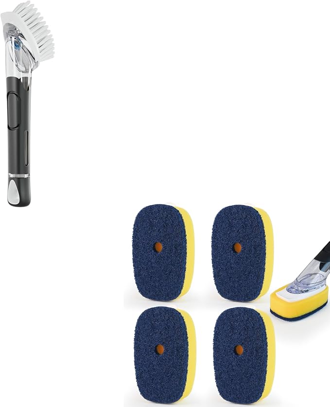 Soap Dispensing Dish Brush + Sponge Brush Refills