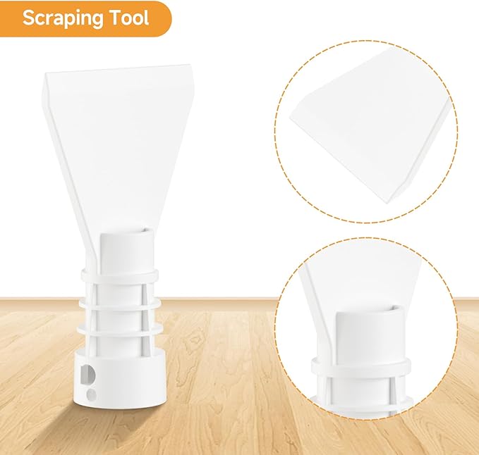 3 Pack Replacement Accessories for All-in-1 Steam Mop & Detachable Handheld Cleaner, Compatible Steam Mop XR01, Scraping Tool, Angled Nozzle, Detail Brush