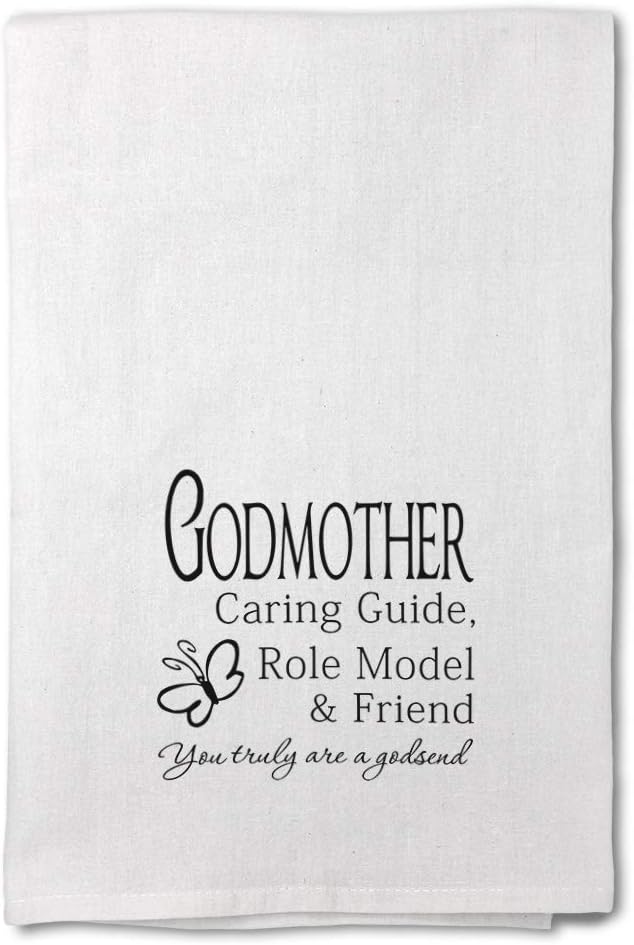 Style In Print Custom Decor Flour Kitchen Towels Godmother Caring Guide Role Model & Friend Family Family & Friends Godmother Cleaning Supplies Dish Towels Design Only