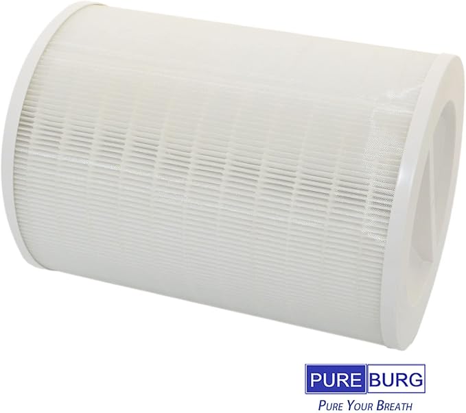 PUREBURG Replacement Filter Compatible with RENPHO R-M003 Air Purifier R-M003-F1 R-M003-F2,H13 HEPA Activated Carbon 2-in-1 4-Stage Filtration