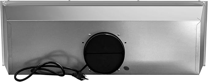 COSMO COS-36IRHP 36 in. Lumin Collection 380 CFM Ducted Insert Range Hood, Button Controls, LED Lights, Stainless Steel