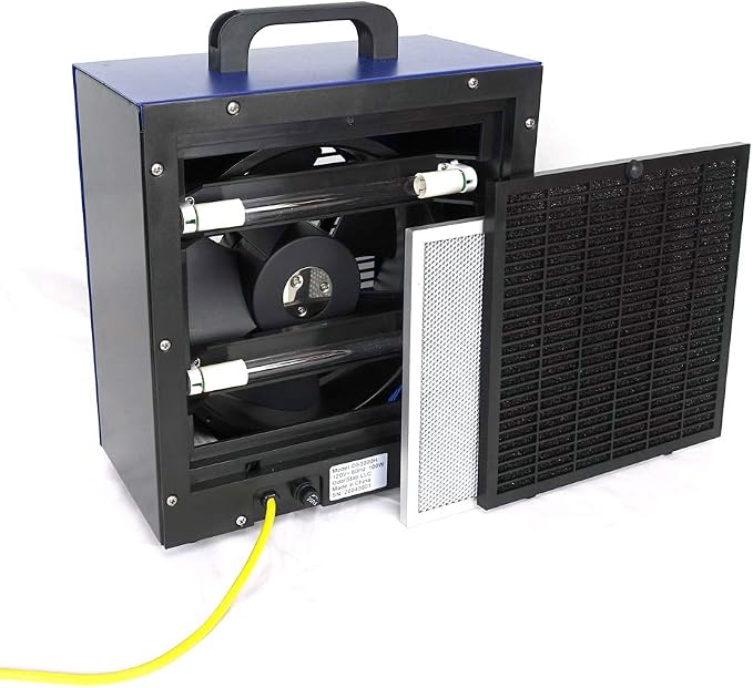 OdorStop OS3000H Hydroxyl Generator/UV Air Purifier with Charcoal Filter for Spaces up to 3000 sq ft and above