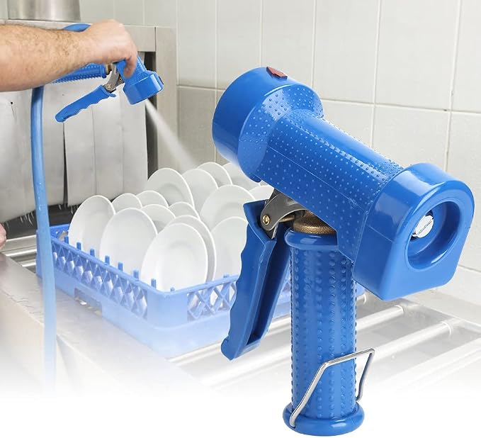High Pressure Spray Nozzle, Kitchen Cleaning Spray Head Multifunctional Cleaning Sprayer for Hotel Restaurant Kitchen Floor Car Washing(20mm Female Thread)