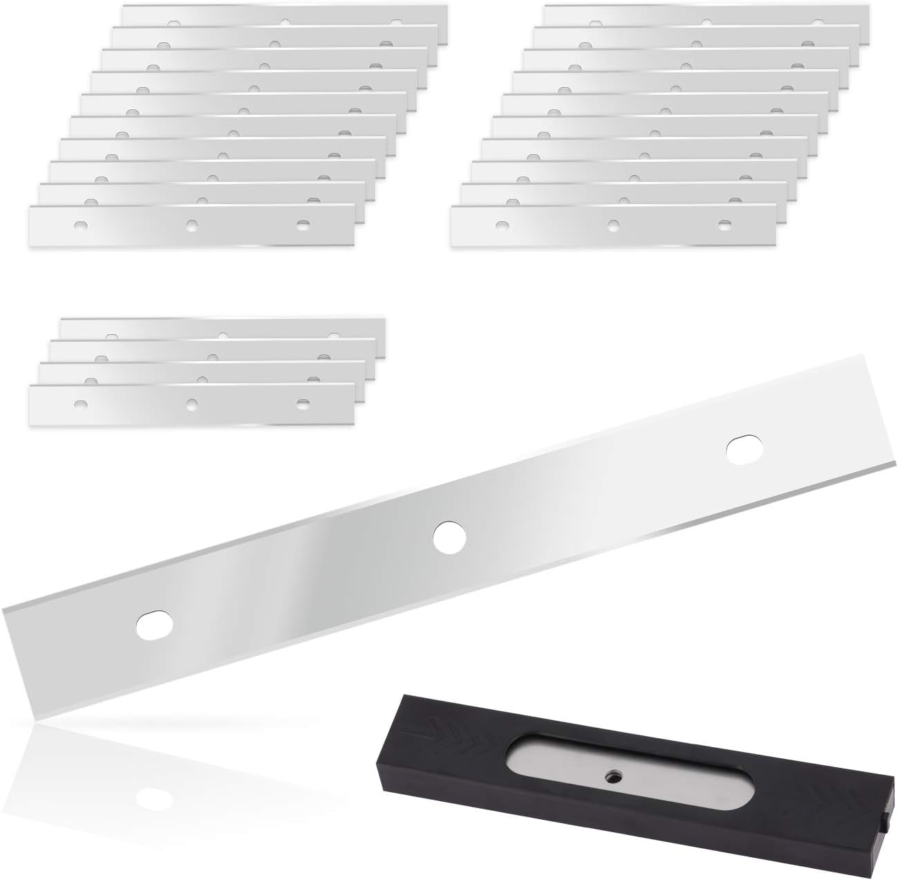 EHDIS 6 inch Razor Blades Paint Scraper Replacement Stainless Steel Blades for Window Scrapers, Double Edged, Pack of 25