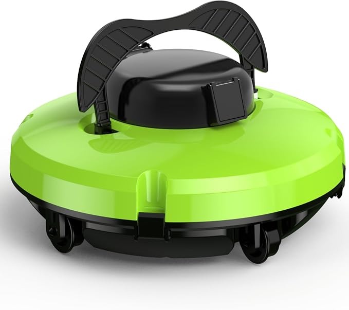 Upgrade Robot Pool Vacuum for Above Ground Pool, Cordless Robotic Pool Cleaner Dual Motors, 120 Mins Runtime, Auto-Dock, Automatic Pool Vacuum Cleaner for In-Ground Flat Pools Up to 1000 Sq.Ft