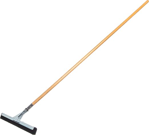 SPARTA Flo-Pac Floor Rubber Squeegee Window Squeegee with Reinforced Metal Frame for Floor, Bathroom, Kitchen, Concrete, Tile, Garage, Commercial Use, 22 Inches, Black, (Pack of 10)