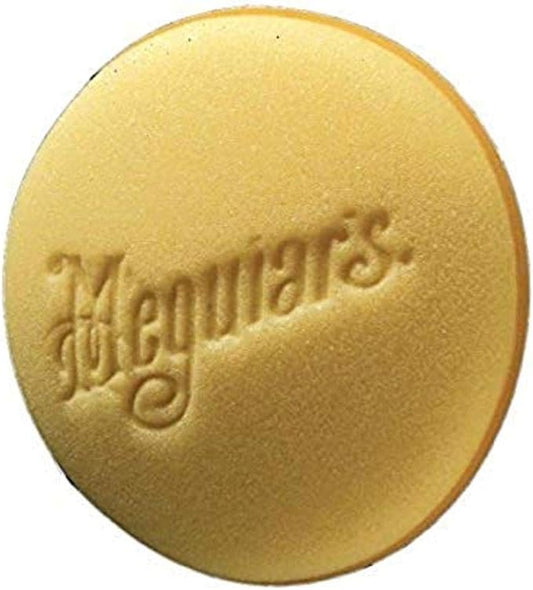 Meguiar's 4" Foam Applicator Pads - Ultra-Soft Hand Applicators with a Tight-Cell Foam Construction for a Smooth Application of Waxes, Polishes, Tire Dressing, Protectants and More, 4 Pack