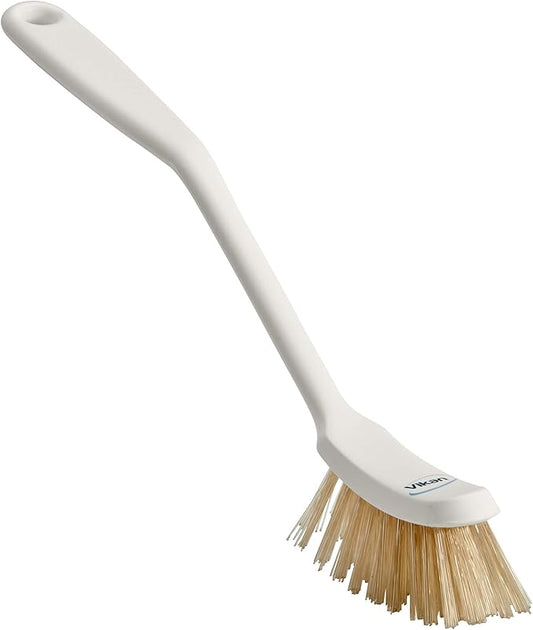 Vikan 42885 Brush,Heat Resistant,Stiff,11.5",PP/PEEK,White