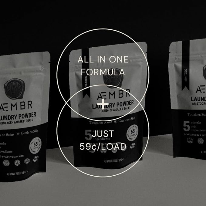 Luxury Laundry Powder | Clean Natural Non-Toxic Healthy Laundry Detergent | Made in USA with Natural Ingredients | Unscented