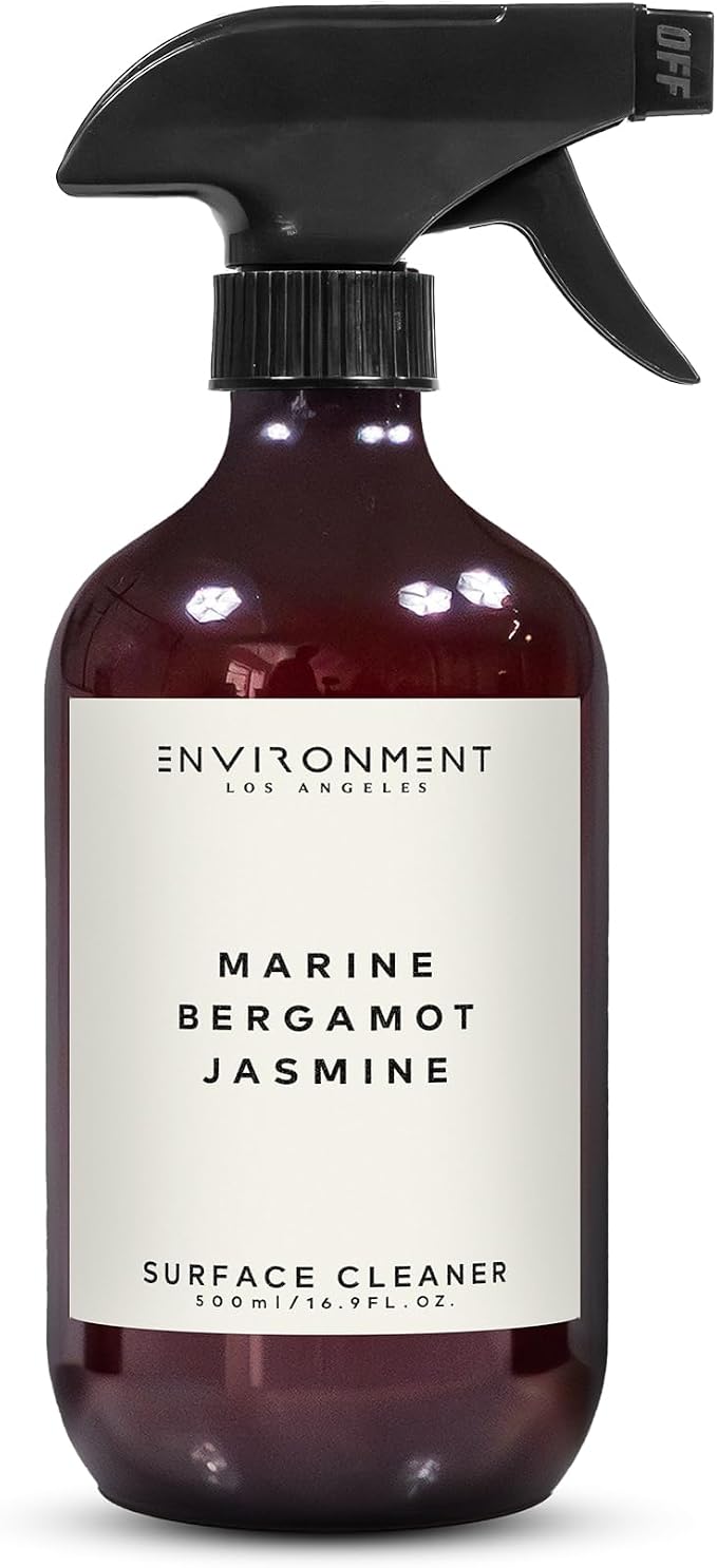 ENVIRONMENT Inspired by 5-Star Resort RC Surface Cleaner, 16oz Luxury Surface Cleaner (Marine | Bergamot | Jasmine) Home Essentials, Scented Cleaning Products, Vegan & Cruelty-Free