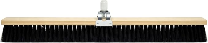 Bon 82-470 Concrete Finish Brush 24" Black Styrene Bristles with Adjustable Handle Socket 3" Trim for Concrete Texturing