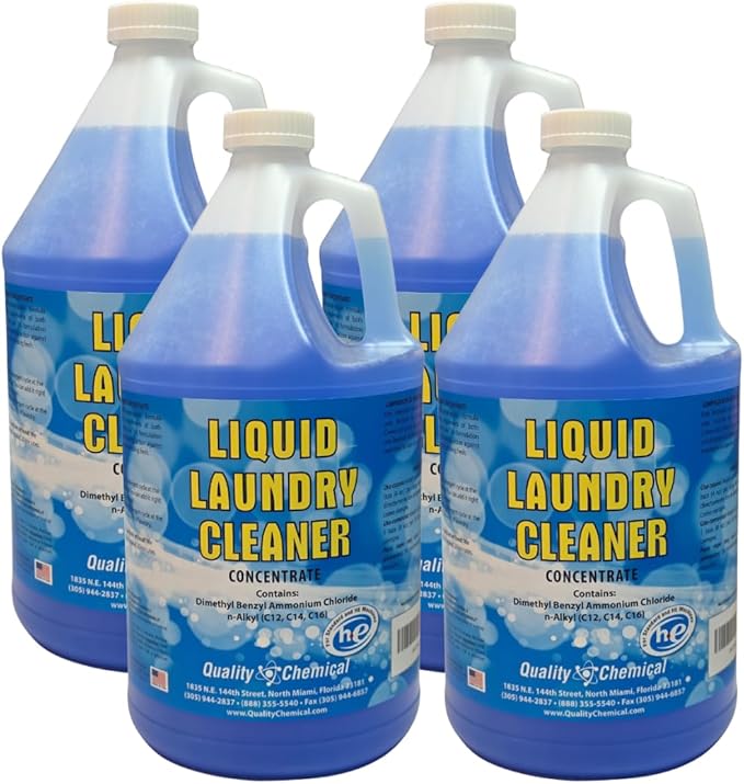 Quality Chemical Laundry Liquid Cleaner - Liquid Additive Household Commercial-4 gallon case