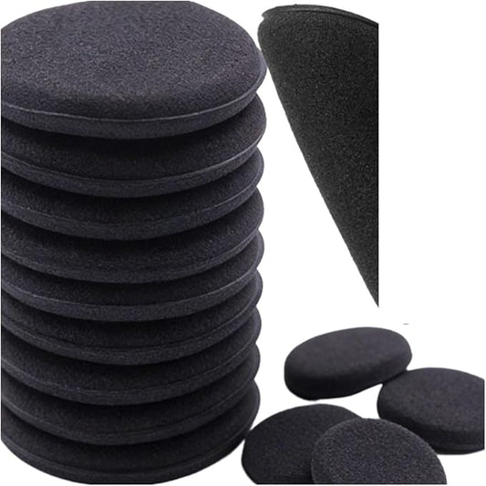 Car Wax Sponge Pads Scratch Free Applicator for Polishing(Black-10pcs)