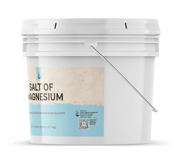 PURE ORIGINAL INGREDIENTS Epsom Salt & Baking Soda Bundle (1 Gallon Buckets), Cleaning, DIY Products, Fine Powders