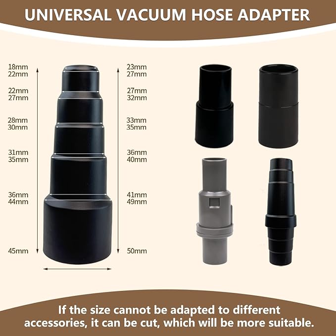Shark Vacuum Cleaner Attachments 12PCS for Navigator NV350 NV351 NV352 NV356E Rotator NV500 NV501 NV370 UV440 1-1/4" 1-3/8" 1-7/8" Dryer Vent Cleaning Kit Universal Accessories