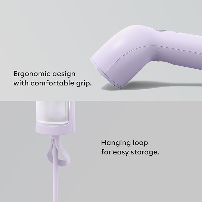 Steamery Handheld Clothes Steamer Cirrus X, 1200W, Steam Output 20g/min, Heat up in 20 Seconds, Portable, Minimalistic, Scandinavian design, Purple