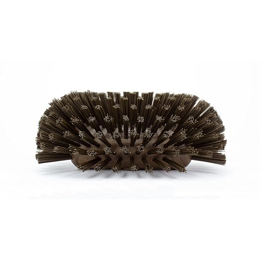 SPARTA Tank and Kettle Scrub Brush Heavy-Duty Tile Brush, Color-Coded and Handle Compatible (Sold Separately) for Optimal Access In Spacious Containers, Plastic, 5.5 X 9.5 Inches, Brown