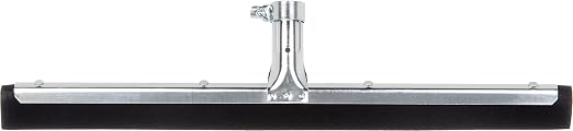 SPARTA Flo-Pac Double Foam Floor Rubber Squeegee Window Squeegee with Heavy Duty Steel Frame for Floor, Concrete, Tile, Garage, Commercial Use, 18 X 1.5 X 3 Inches, Black, (Pack of 10)