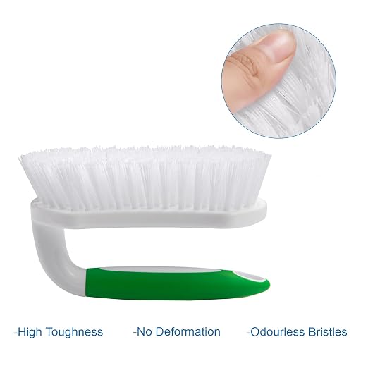 Amazer 2 Pack Scrub Brush and 2 Pack Bottle Cleaner Brushes